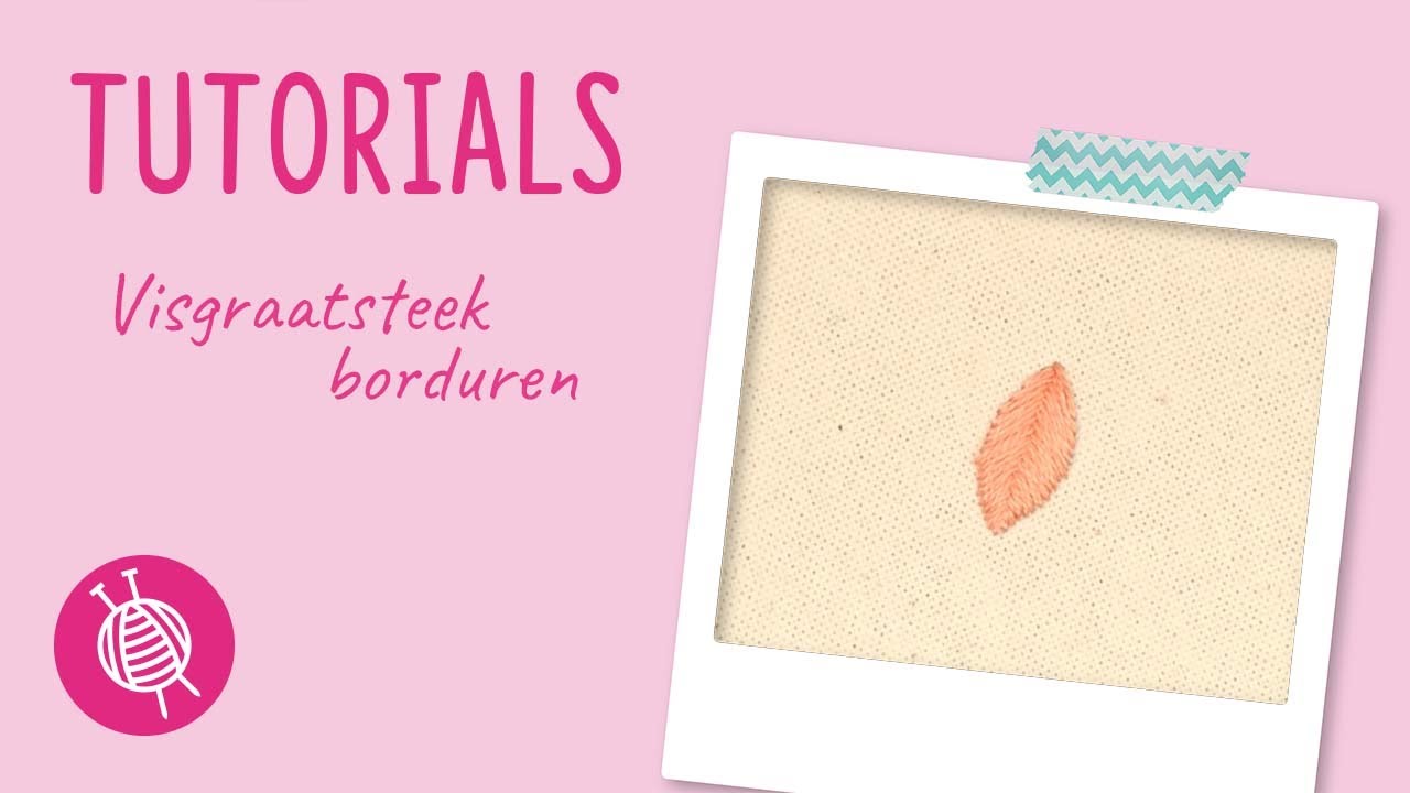 visgraatsteek borduren tutorial