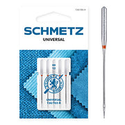 Schmetz Universeel Naalden Dikte 80 - 1 x 5 Naalden op kaart