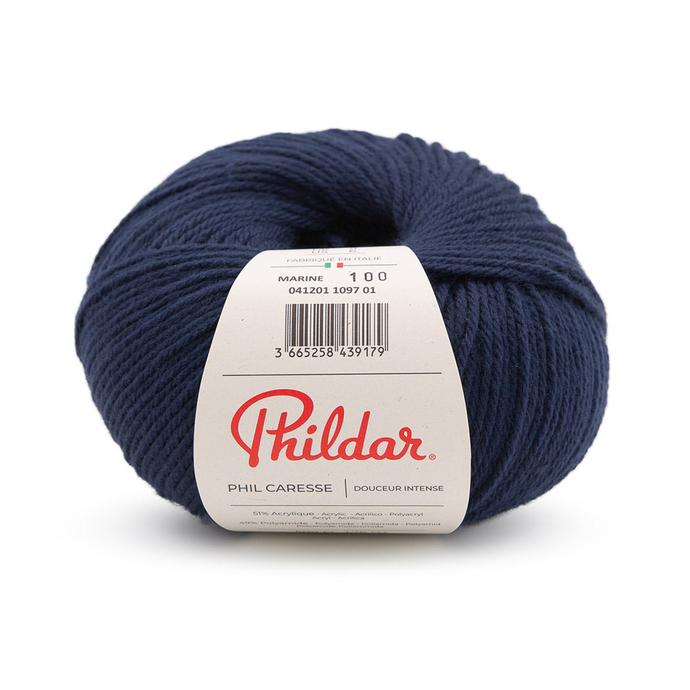 Phildar Phil Caresse 1097 Navy Blue
