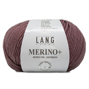 Lang Yarns Merino+ 0048 Donker Oudroze