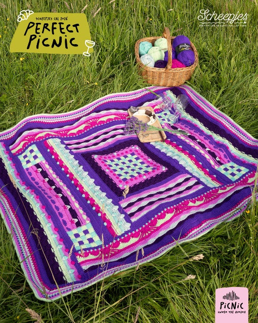 Scheepjes The Perfect Picnic CAL2026 kit Colour Crafter - Aurora - compleet garenpakket voor de Scheepjes Perfect Picnic CAL 2026