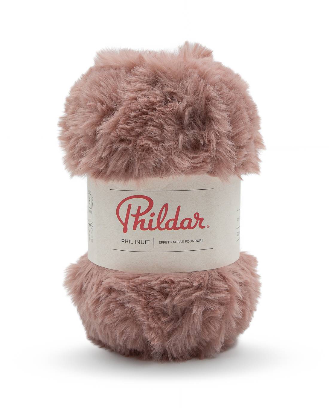 Phildar Phil Inuit 1155 Old Rose - bol zacht faux fur garen