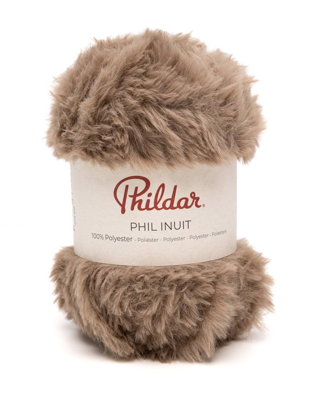 Phildar Phil Inuit 1170 Taupe - bol zacht faux fur garen