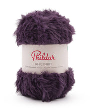Phildar Phil Inuit 1204 Blackcurrant - bol zacht faux fur garen