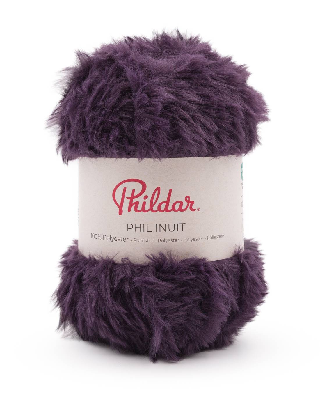 Phildar Phil Inuit 1204 Blackcurrant - bol zacht faux fur garen