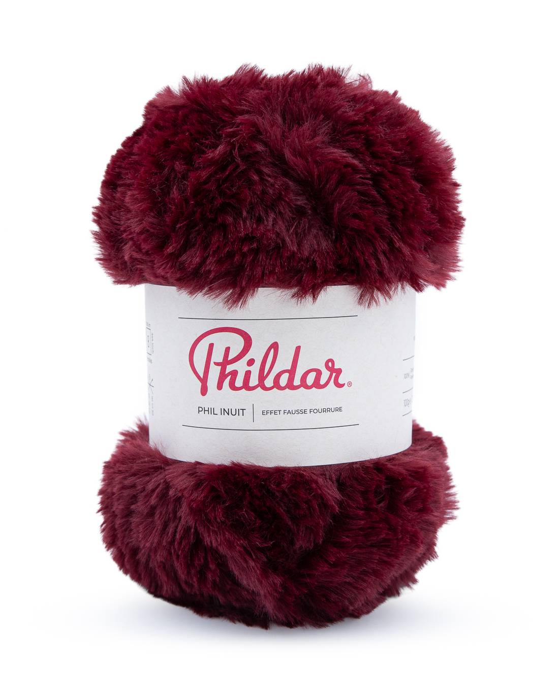 Phildar Phil Inuit 2366 Burgundy - bol zacht faux fur garen