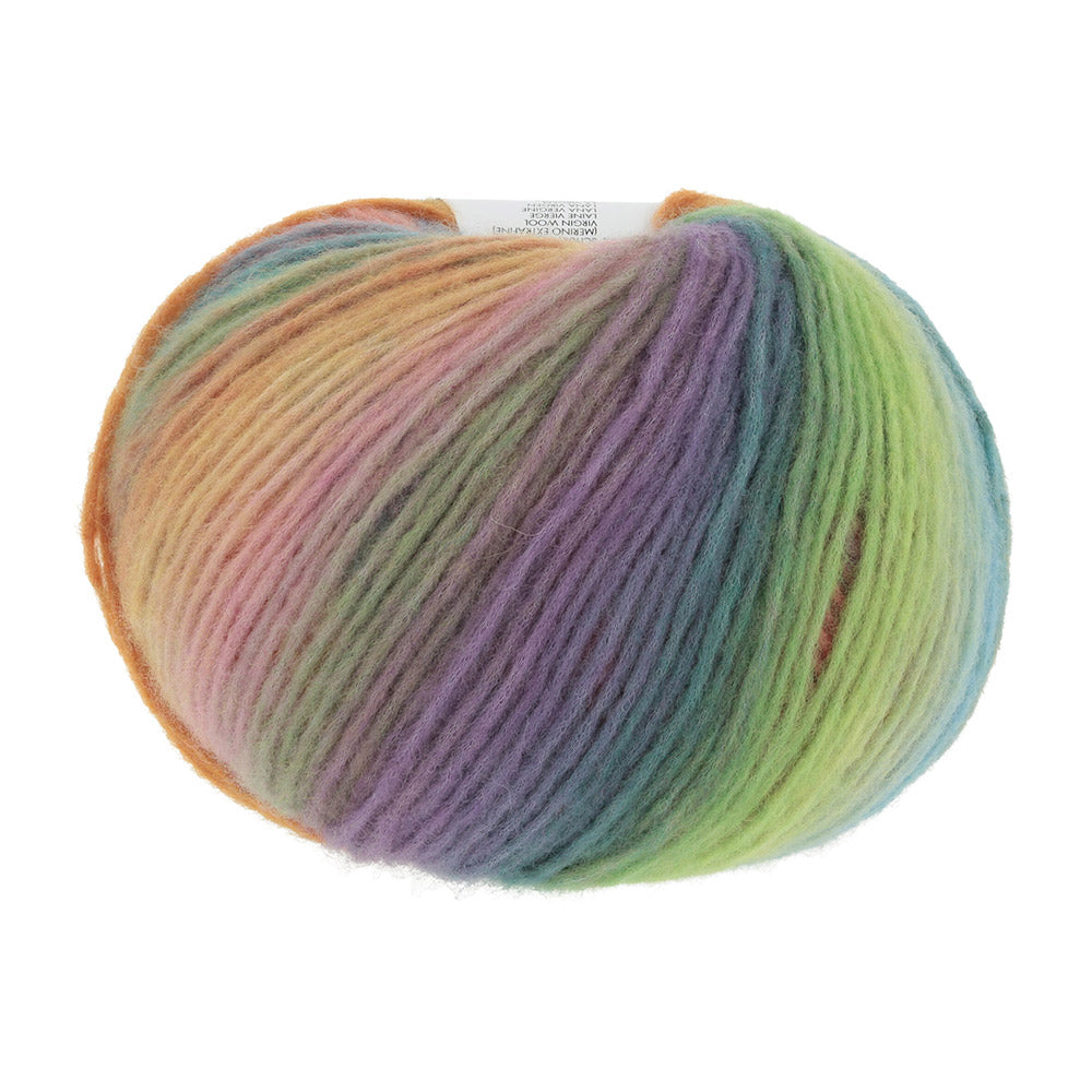 Lang Yarns Cloud 0021 Blauw/Oranje/Groen/Roze - bol garen zonder wikkel