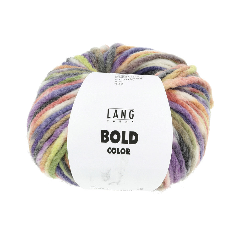 Lang Yarns Bold Color 013 Rood/Olijf/Violet