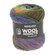 Lang Yarns Move 6-Fach 0003 Lila/Petrol/Olijf