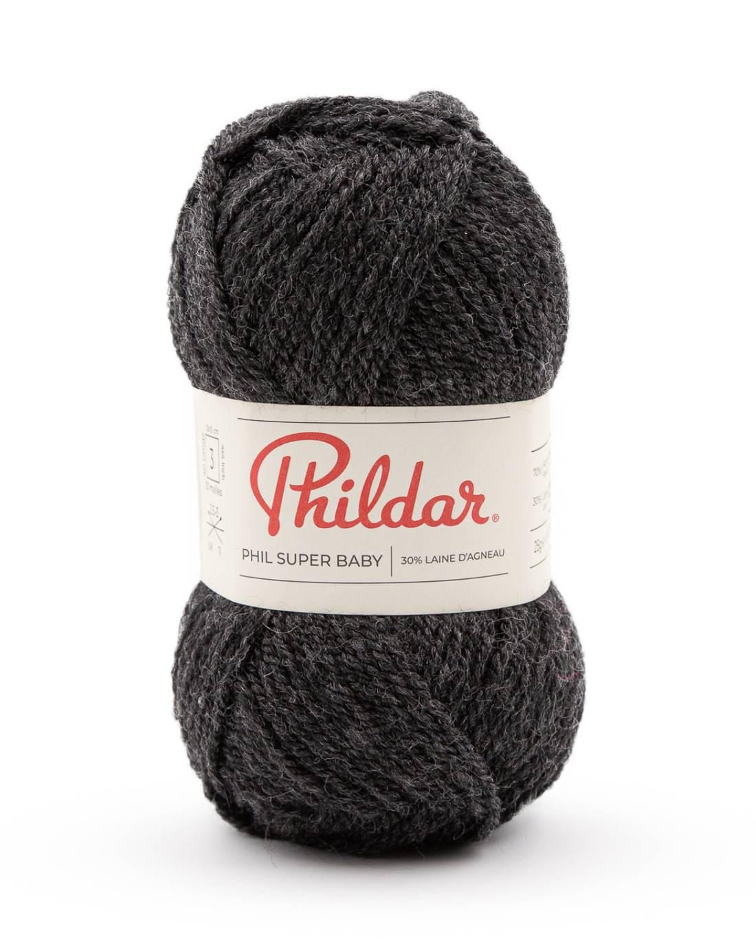 Phildar Phil Super Baby 2142 Anthracite Tweed - bol Phil Super Baby garen in kleur 2142 Anthracite Tweed