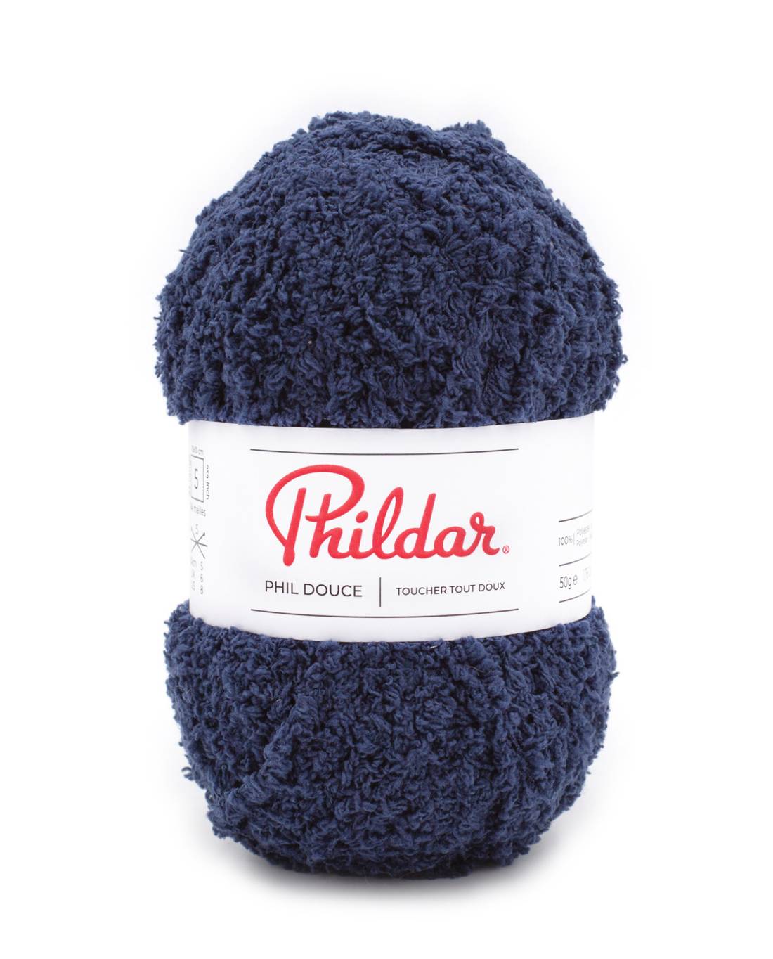 Phildar Phil Douce 1134 Indigo - zachte bol pluche garen in kleur Indigo