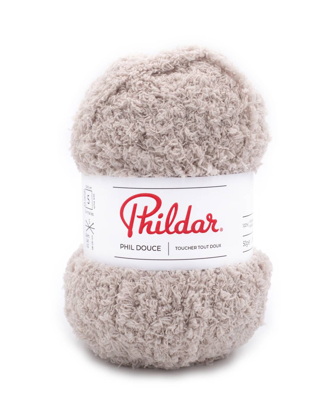 Phildar Phil Douce 1264 Greige - zachte bol pluche garen in kleur Greige