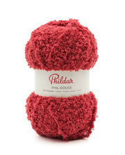 Phildar Phil Douce 1420 Baksteenrood - zachte bol pluche garen in kleur Baksteenrood