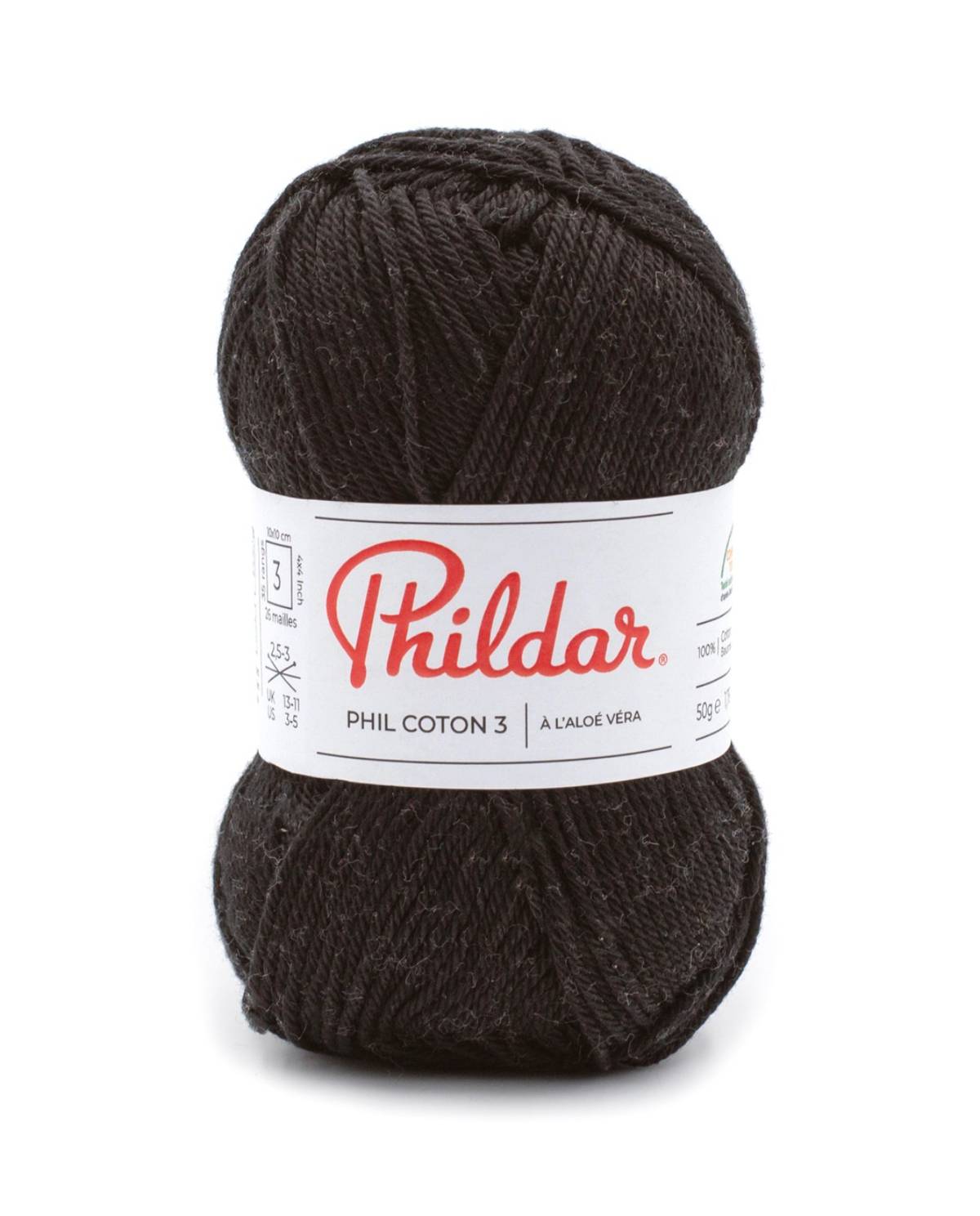 Phildar Phil Coton 3 1200 Zwart sfeerfoto 1