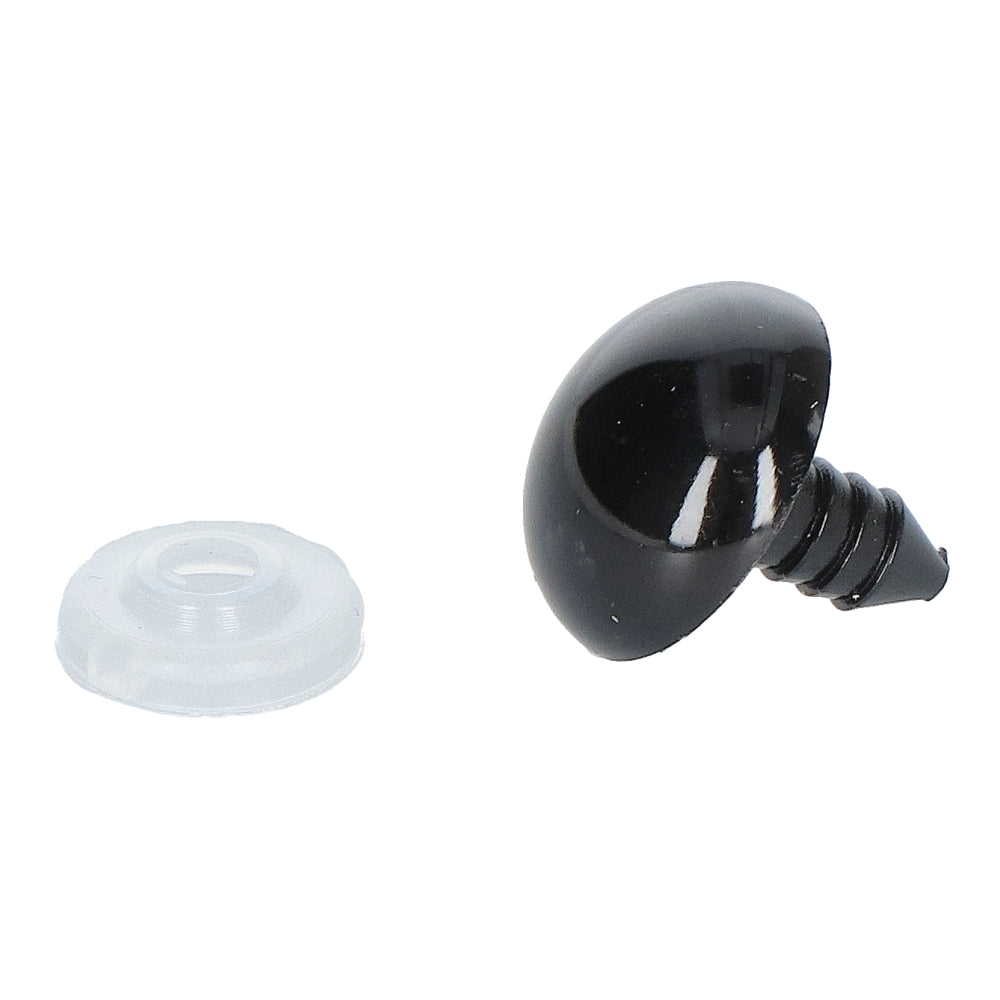 Go Handmade Veiligheidsogen Zwart 7mm (20 stuks)