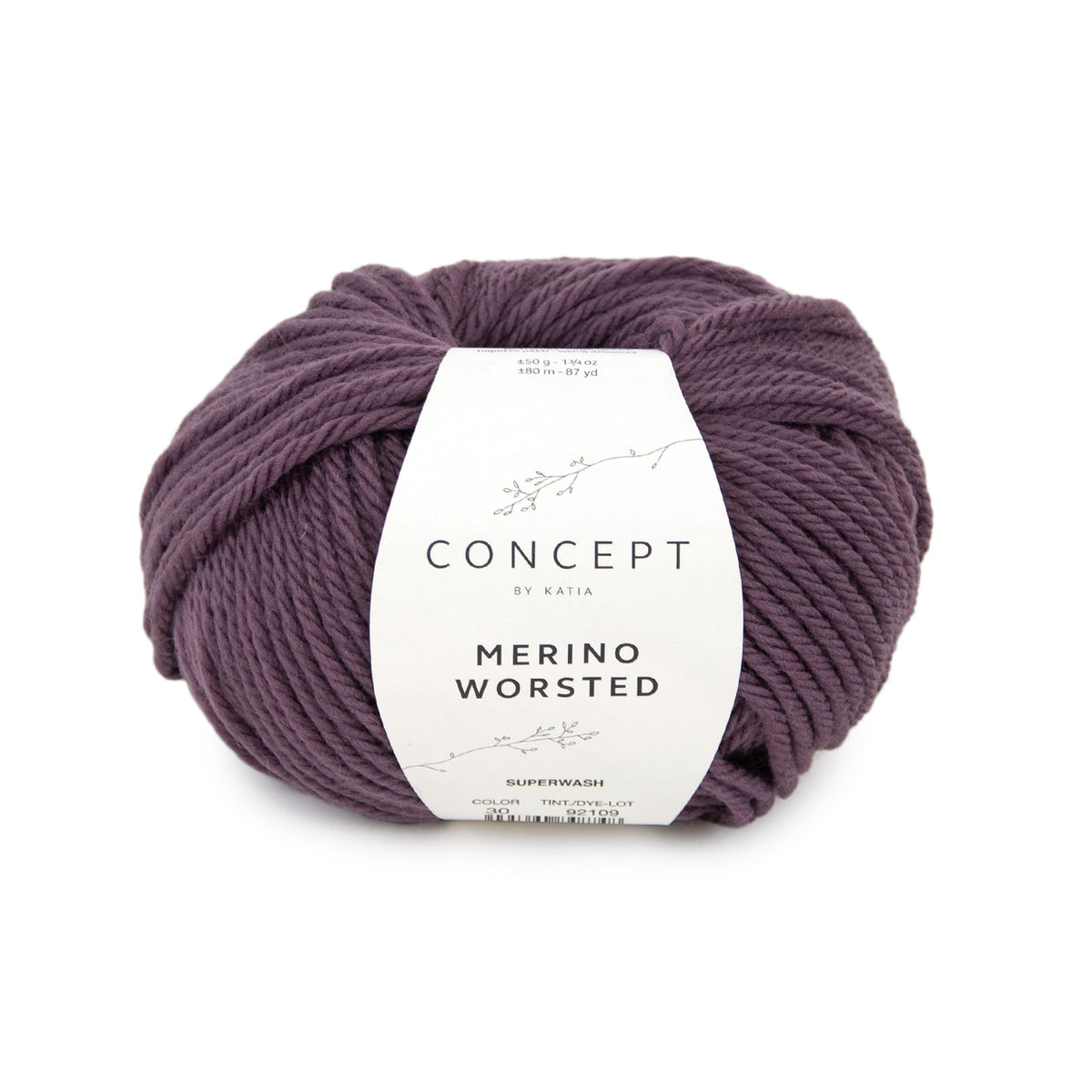Katia Merino Worsted 030 Paars