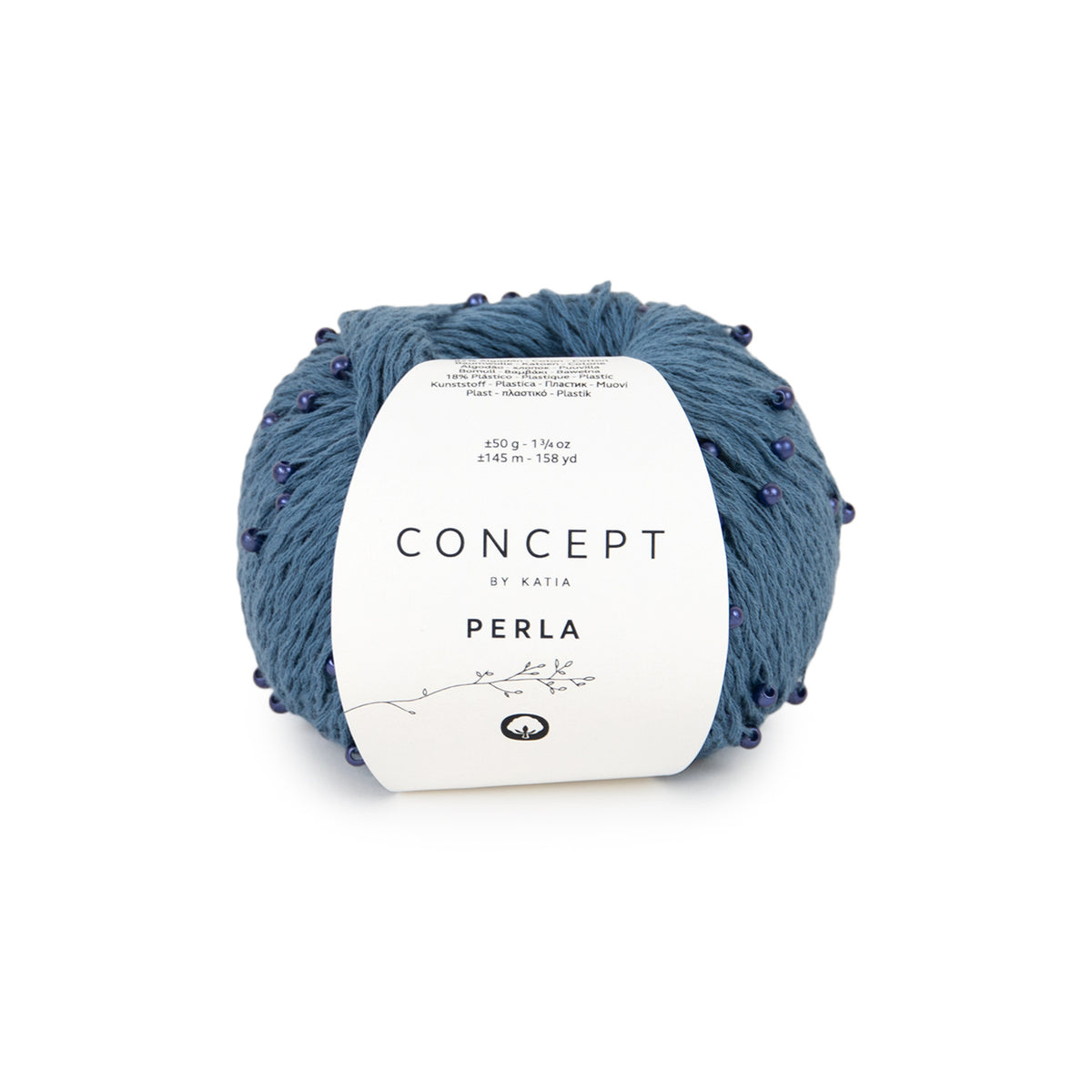 Katia Perla 111 Blauw - bol garen in kleur Blauw