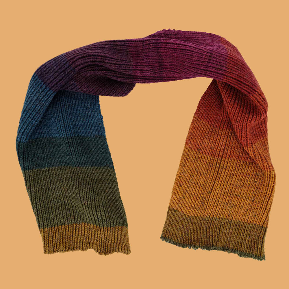 Scheepjes Colour Crafter Cake 702 Rustic Warmth - gebreide sjaal met het kleurverloop
