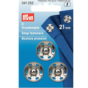 Prym Drukkers Zilver 21mm