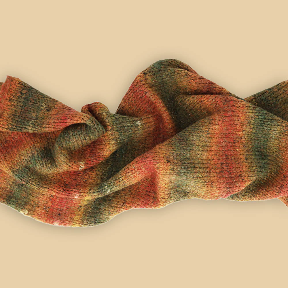 Scheepjes Cuddles 701 By the Fire - voorbeeld van het kleurverloop in een handwerkproject