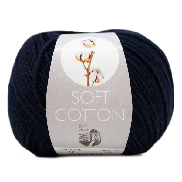 Lana Grossa Soft Cotton 017 Night Blue