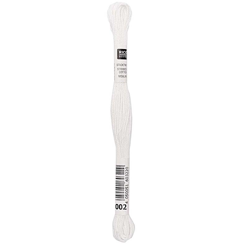 Rico Sticktwist Borduurgaren 8m 002 White