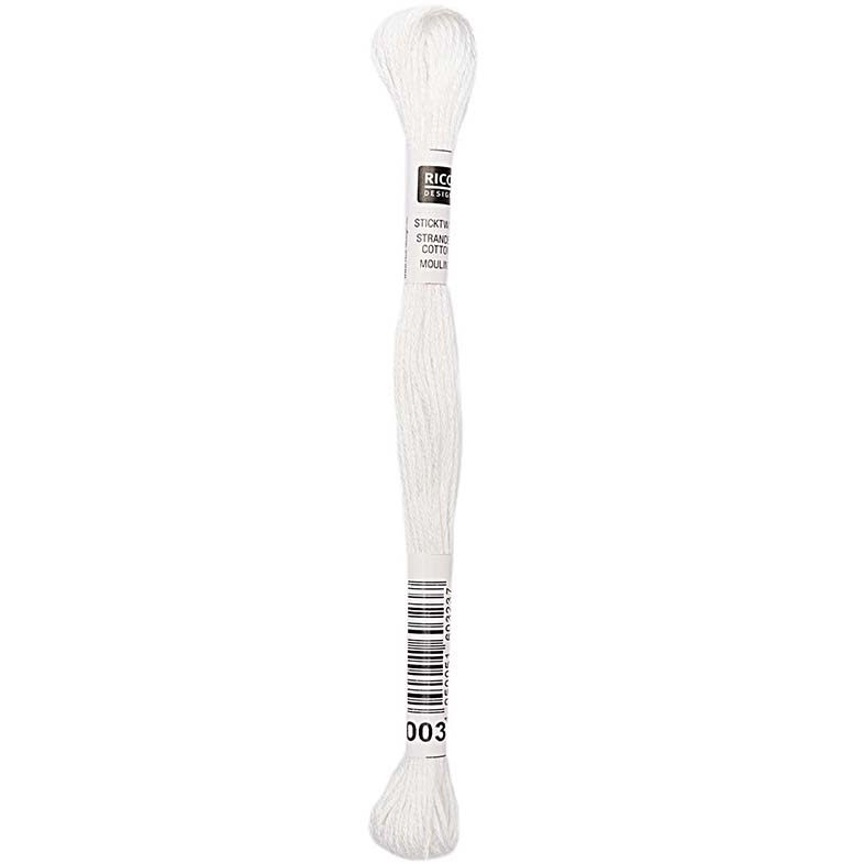 Rico Sticktwist Borduurgaren 8m 003 White