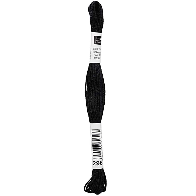 Rico Sticktwist Borduurgaren 8m 296 Black