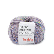 Katia Basic Merino Popcorn 201 Lavendel-Meerkleurig