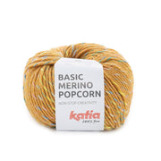 Katia Basic Merino Popcorn 204 Karamel-Meerkleurig