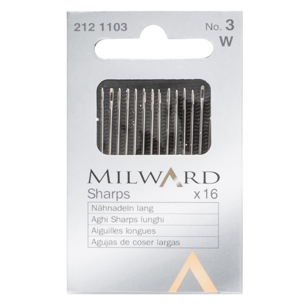 Verpakking Milward Sharps naainaalden maat 3 met 16 stuks