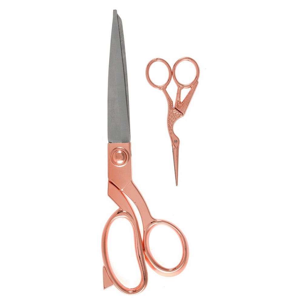 Milward Set Stoffenschaar (25,5cm) & Borduurschaar (11,5cm) Rosé