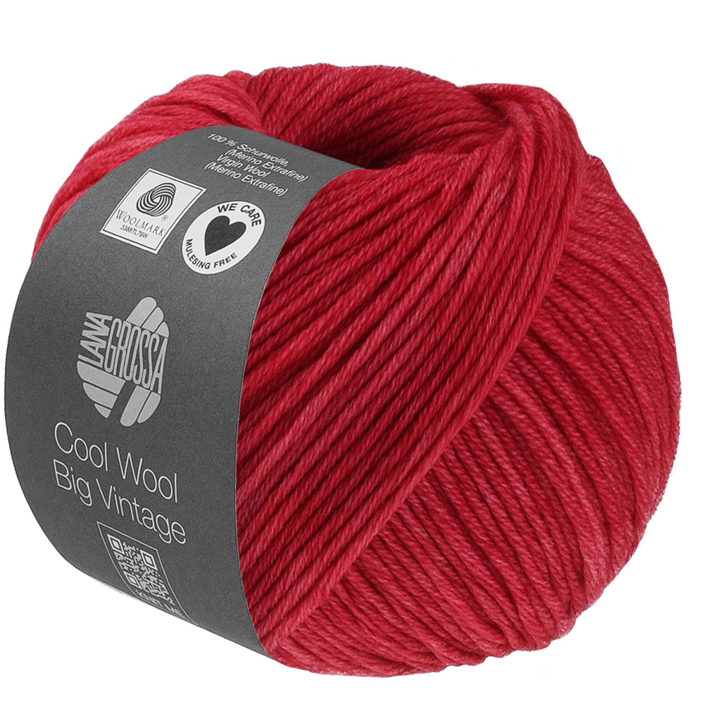 Lana Grossa Cool Wool Big Vintage 7195 Rood