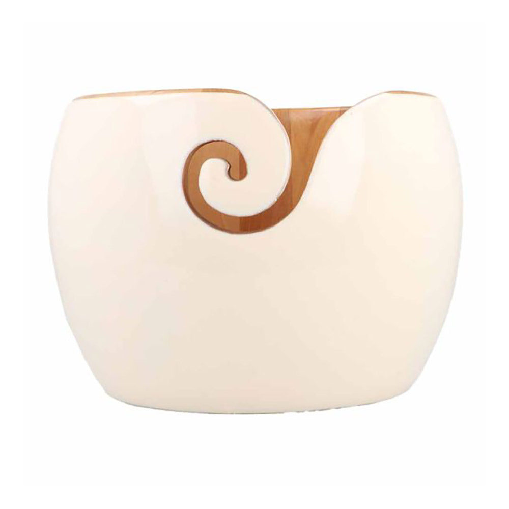 Scheepjes Yarn Bowl Afrikaans sandelhout Ivoor 17,5x12cm