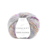 Katia Soho Alpaca 308 Licht grijs Meerkleurig