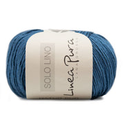 Lana Grossa Solo Lino 030 Saffierblauw