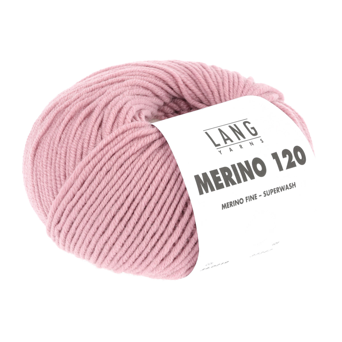Lang Yarns Merino 120 0219 Roze - bol garen - tweede schuine aanzicht