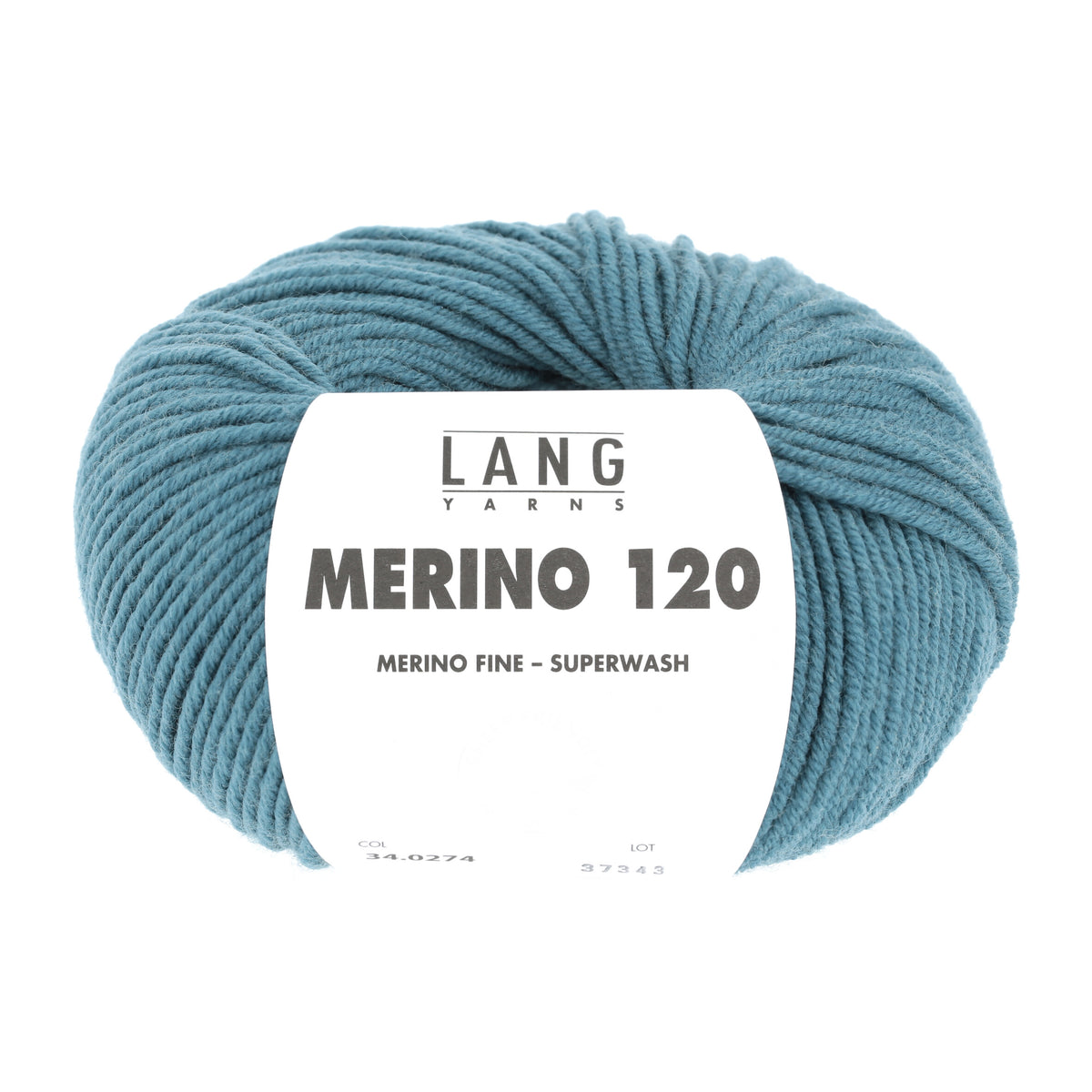 Lang Yarns Merino 120 0274 Atlantisch - bol garen - vooraanzicht