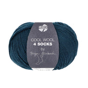 Lana Grossa Cool Wool 4 Socks Uni 7701 Donkergroen