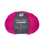 Lana Grossa Cool Wool 4 Socks Uni 7717 Fuchsia