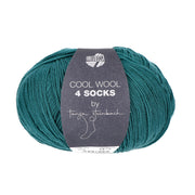 Lana Grossa Cool Wool 4 Socks Uni 7719 Opaalgroen
