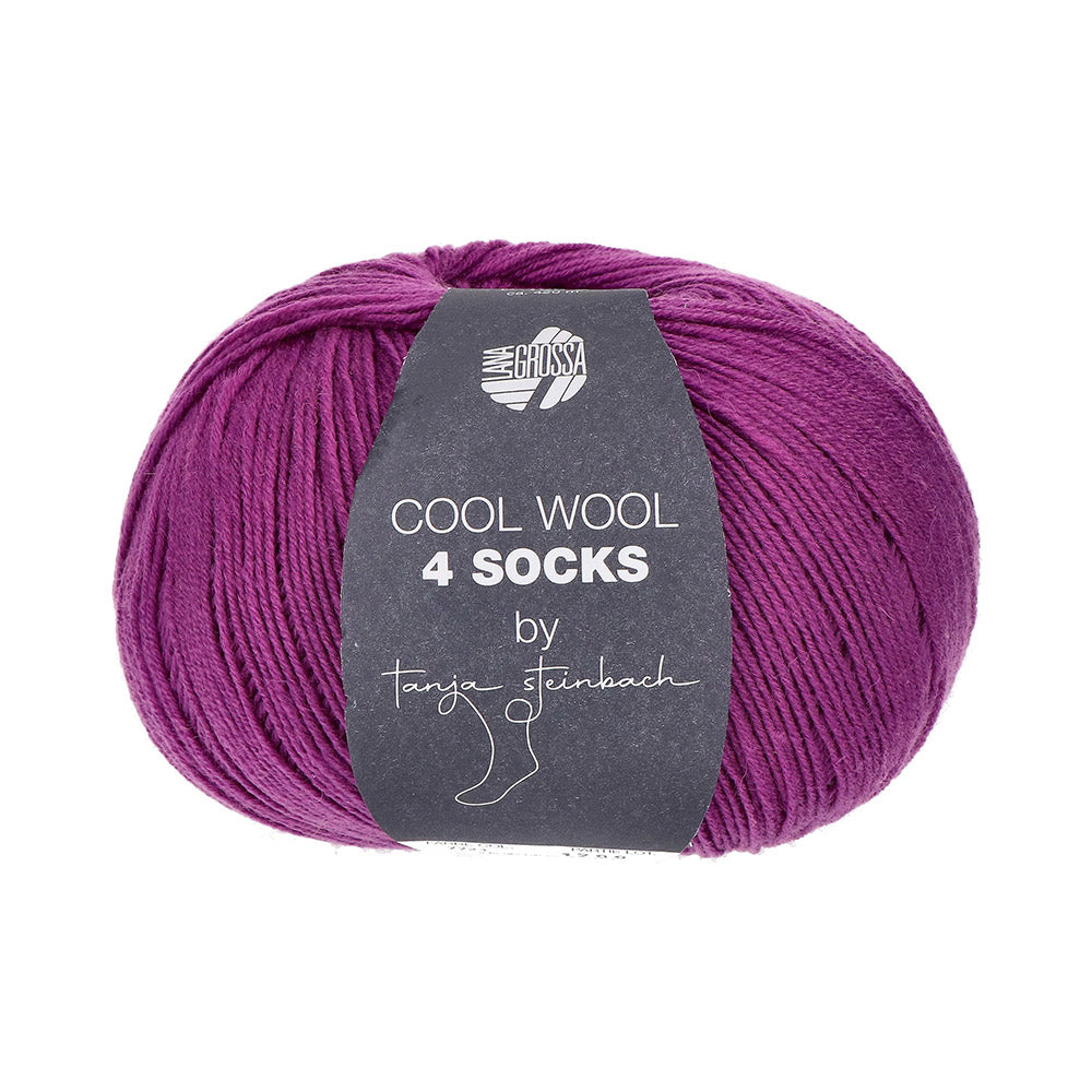 Lana Grossa Cool Wool 4 Socks Uni 7723 Orchidee