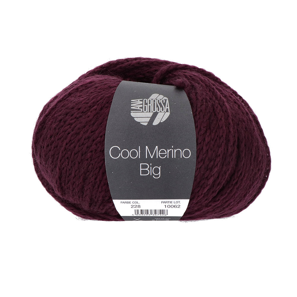 Lana Grossa Cool Merino Big 228 Bordeaux