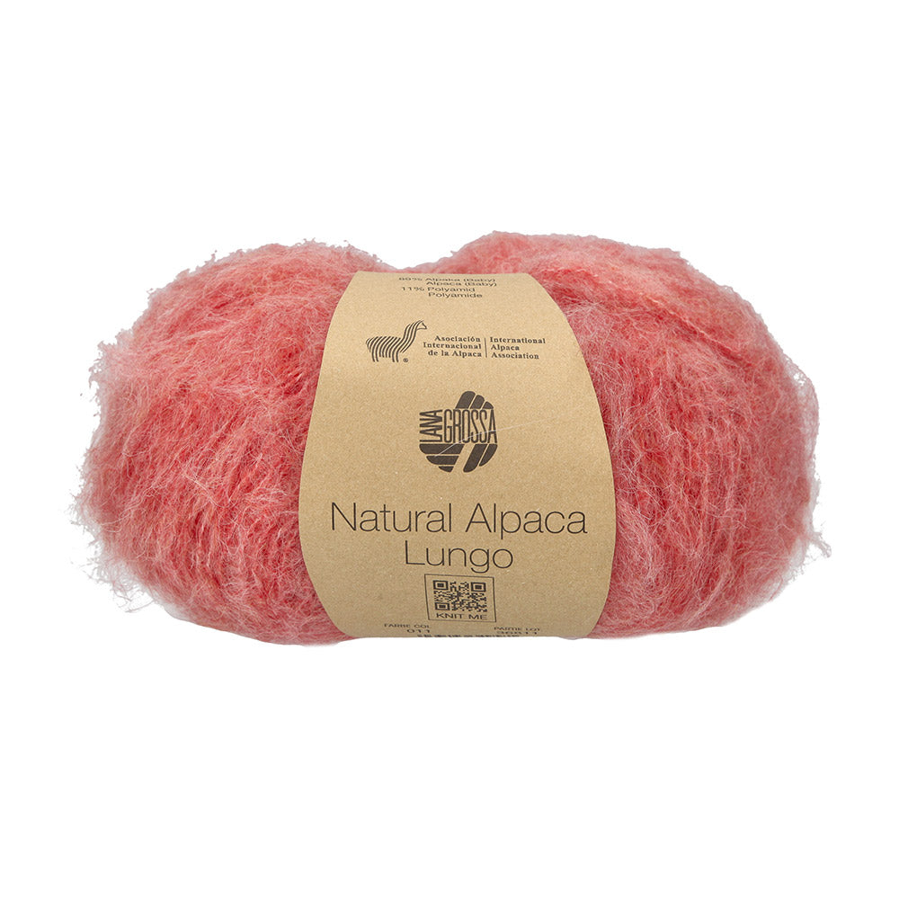 Lana Grossa Natural Alpaca Lungo 011 Licht Rood