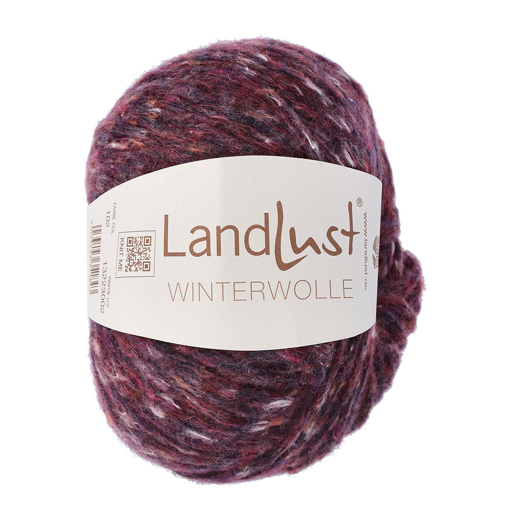 Lana Grossa Landlust Winterwolle 102 blackberry mottled