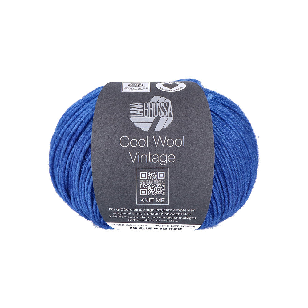 Lana Grossa Cool Wool Vintage 7373 Blauw
