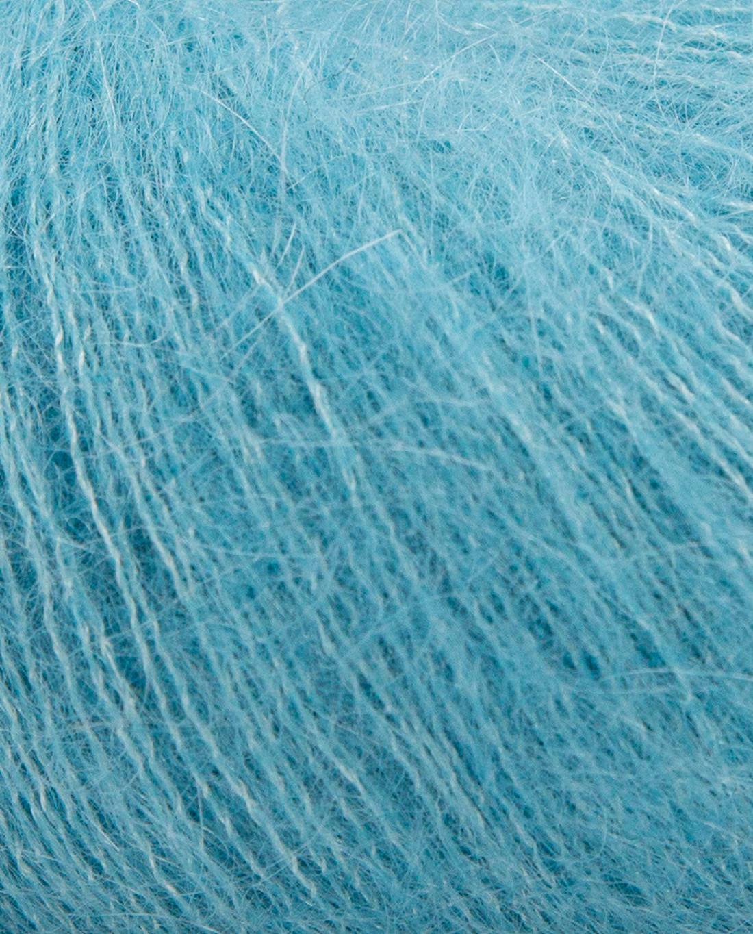 Phil Mohair Soie 1363 Lagune - detail van de draadstructuur