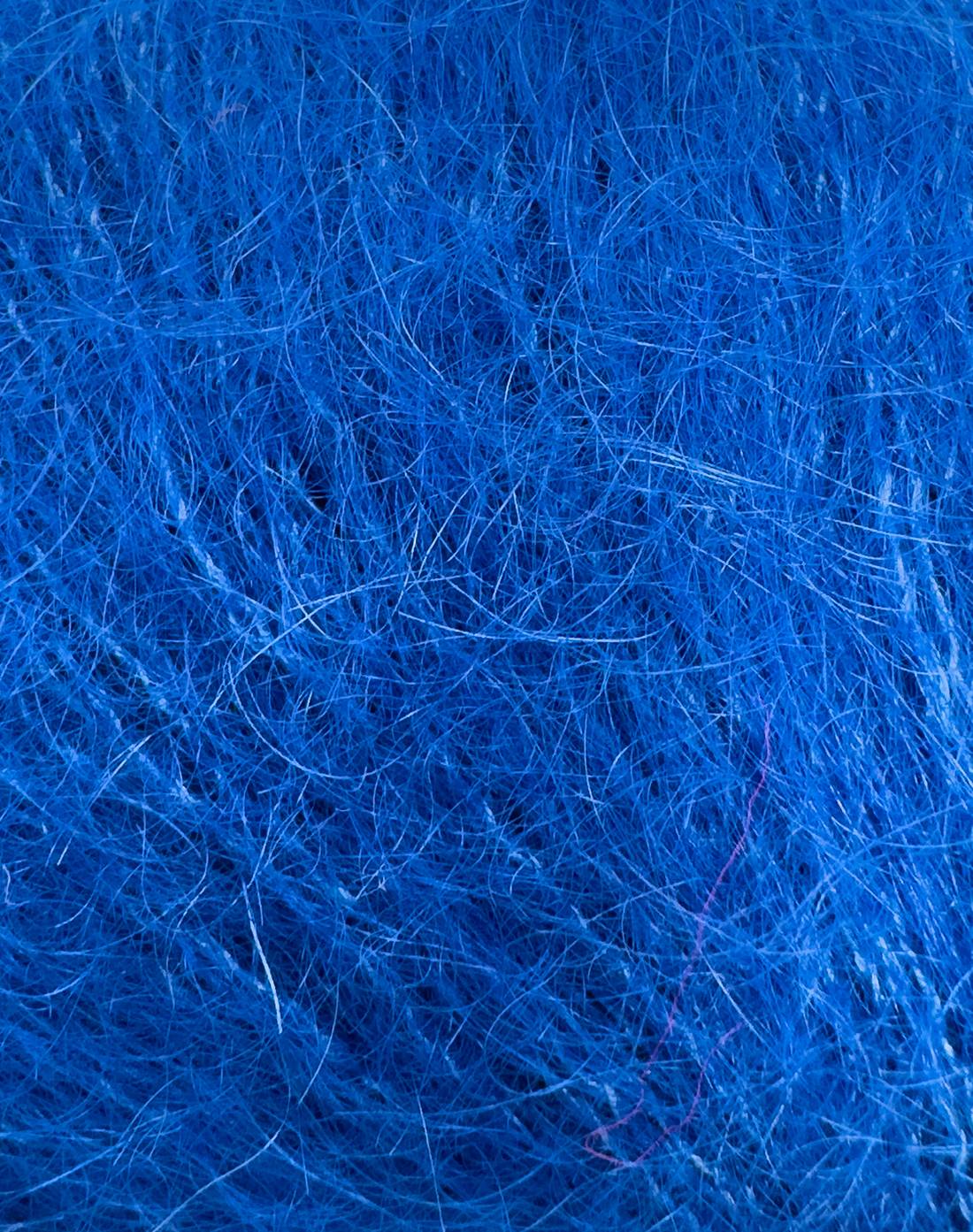 Phil Mohair Soie 2114 Diepblauw - detail van de draadstructuur