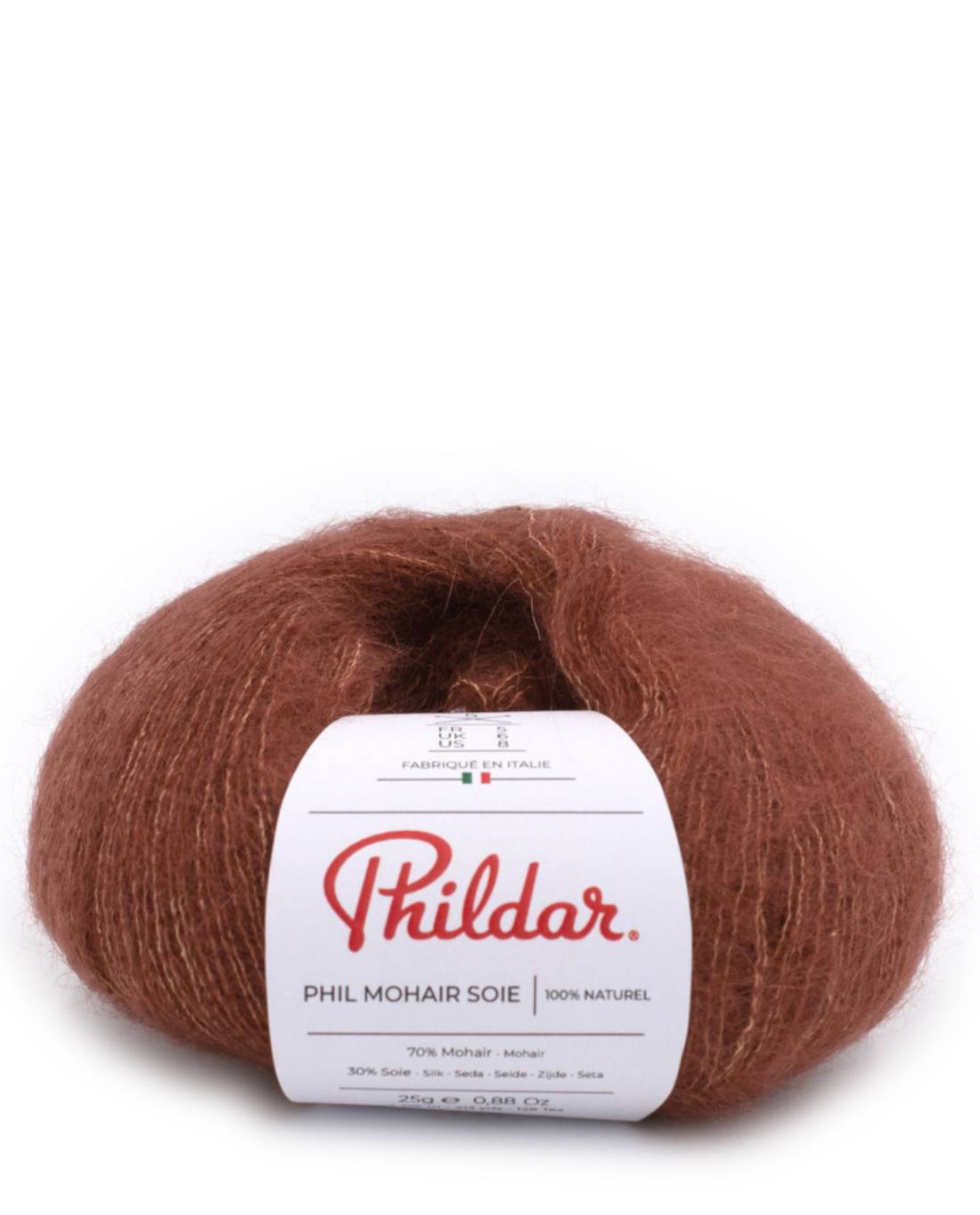 Phil Mohair Soie 2333 Praline - bol mohair en zijde garen in Praline