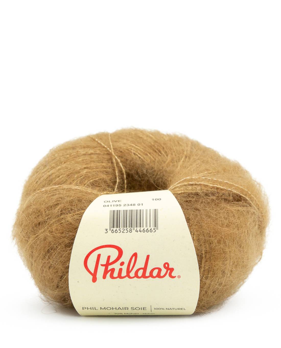 Phil Mohair Soie 2348 Olijf - bol mohair en zijde garen in Olijf